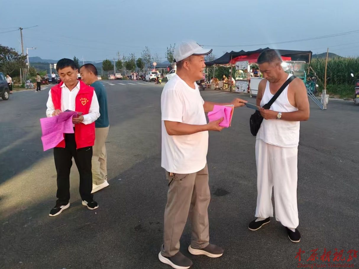 叶县司法局辛店司法所开展夏日普法活动